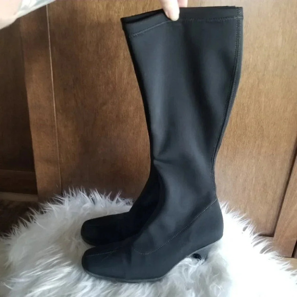 La Canadienne Tall Sock Boot Waterproof Kitten Heel  7 - Picture 6 of 13